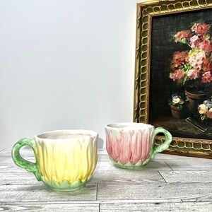 1994 The Bombay Company Daisy Mugs Set of 2